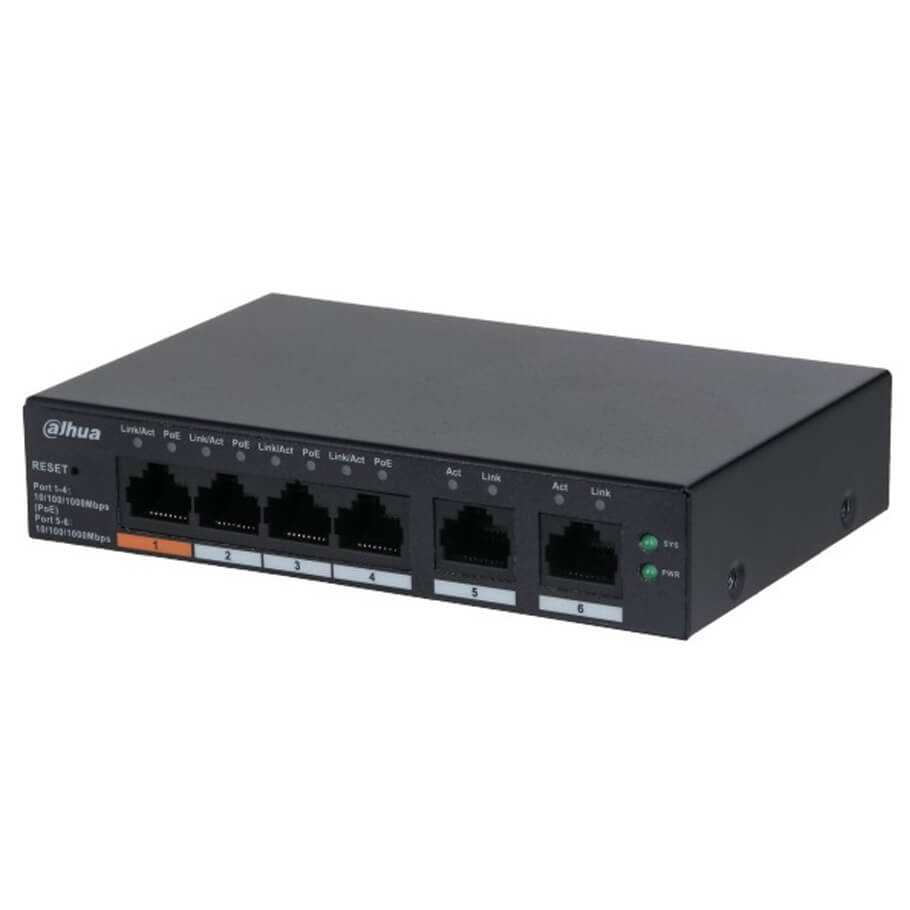 4-Port PoE Gigabit Switch DAHUA DH-CS4006-4GT-60